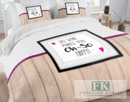 POŚCIEL OH SO HAPPY 160X200 100% BAWEŁNA POŚCIEL HOLENDERSKA