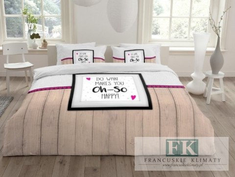 POŚCIEL OH SO HAPPY 160X200 100% BAWEŁNA POŚCIEL HOLENDERSKA