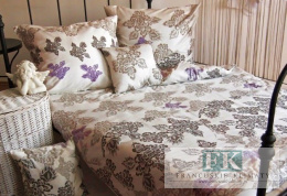 POŚCIEL ORNAMENT KWIATY 160X200 100% BAWEŁNA