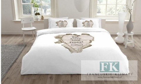 POŚCIEL SERCE 160X200 100% BAWEŁNA POŚCIEL HOLENDERSKA