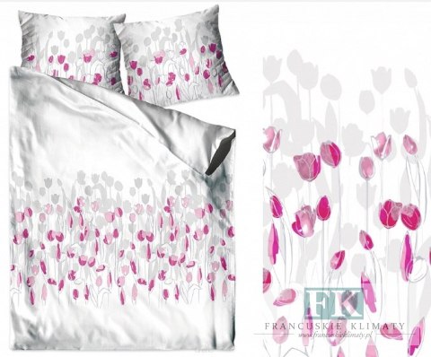 POŚCIEL TULIPANY 160X200 100% BAWEŁNA