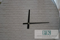 ZEGAR ŚCIENNY SZKLANY CEGIEŁKI 30 CM