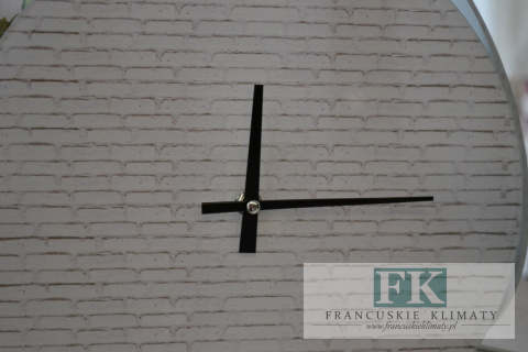 ZEGAR ŚCIENNY SZKLANY CEGIEŁKI 30 CM