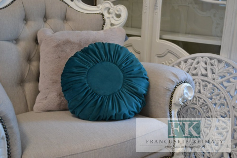 EKSLUZYWNA PODUSZKA 40 CM BUTELKOWA ZIELEŃ PLISOWANA VELVET WELWET STYL FRANCUSKI EKSLUZYWNA PODUSZKA 40 CM BUTELKOWA ZIELEŃ PLISOWANA VELVET WELWET STYL FRANCUSKI