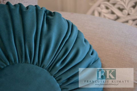 EKSLUZYWNA PODUSZKA 40 CM BUTELKOWA ZIELEŃ PLISOWANA VELVET WELWET STYL FRANCUSKI EKSLUZYWNA PODUSZKA 40 CM BUTELKOWA ZIELEŃ PLISOWANA VELVET WELWET STYL FRANCUSKI