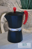 KAWIARKA ZAPARZACZ BLACK&RED DO ESPRESSO NA 6 FILIŻANEK KAWIARKA ZAPARZACZ BLACK&RED DO ESPRESSO NA 6 FILIŻANEK