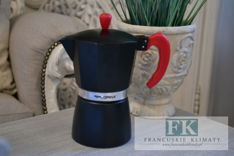 KAWIARKA ZAPARZACZ BLACK&RED DO ESPRESSO NA 6 FILIŻANEK KAWIARKA ZAPARZACZ BLACK&RED DO ESPRESSO NA 6 FILIŻANEK