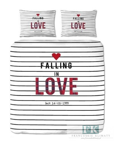 POŚCIEL 160X200 LOVE 100 % BAWEŁNA POŚCIEL HOLENDERSKA