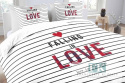 POŚCIEL 160X200 LOVE 100 % BAWEŁNA POŚCIEL HOLENDERSKA