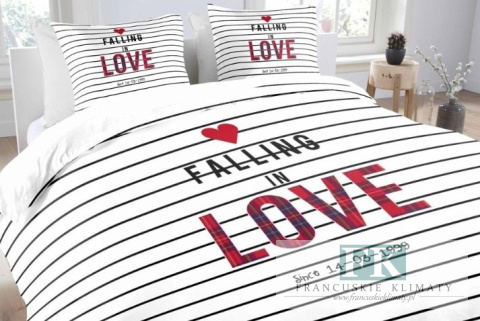 POŚCIEL 160X200 LOVE 100 % BAWEŁNA POŚCIEL HOLENDERSKA