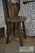 STOŁEK TABORET HOKER BRĄZ DREWNO 45 CM SHABBY CHIC FRANCJA VINATGE RETRO STOŁEK TABORET HOKER BRĄZ DREWNO 45 CM SHABBY CHIC FRANCJA VINATGE RETRO