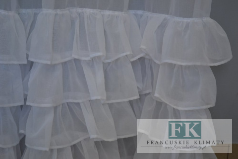 FIRANA/BOK 5 FALBAN BATYST ETAMINA 140X250 PROWANSJA FRANCJA