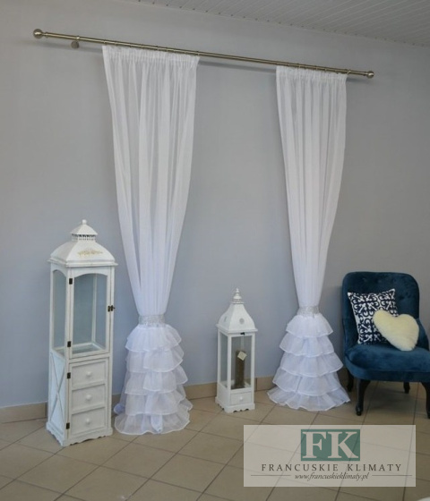 FIRANA/BOK 5 FALBAN BATYST CYRKONIE 140X250 PROWANSJA FRANCJA