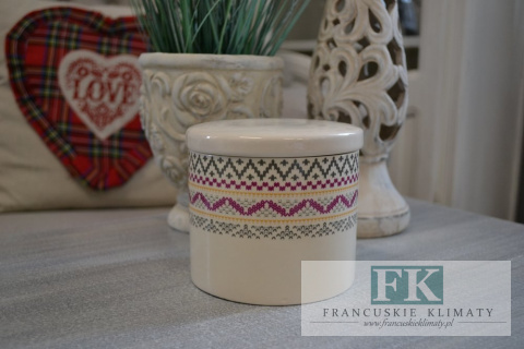 POJEMNIK CERAMICZNY 11 CM KOLEKCJA SKANDYNAWSKA