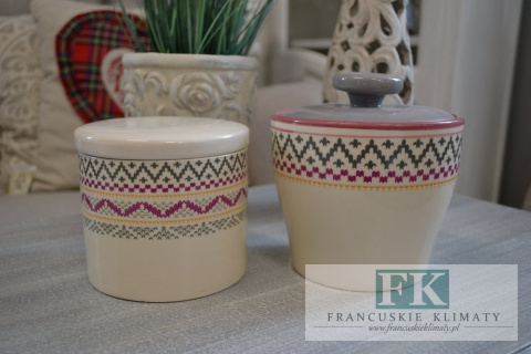 POJEMNIK CERAMICZNY 11 CM KOLEKCJA SKANDYNAWSKA