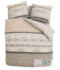 POŚCIEL ANEEZA HOME HAPPY SOUL "TAKE TIME" 160X200 100% BAWEŁNA POŚCIEL HOLENDERSKA
