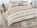 POŚCIEL ANEEZA HOME HAPPY SOUL "TAKE TIME" 160X200 100% BAWEŁNA POŚCIEL HOLENDERSKA