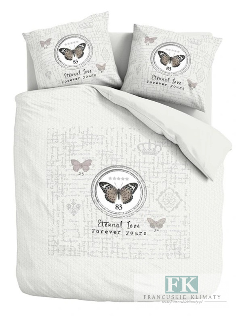 POŚCIEL ETERNAL LOVE FOREVER YOURS 160X200 100% BAWEŁNA POŚCIEL HOLENDERSKA