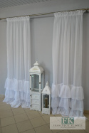 PROWANSJA FIRANA BOK FALBANY retro vintage BATYST 140/250 CM