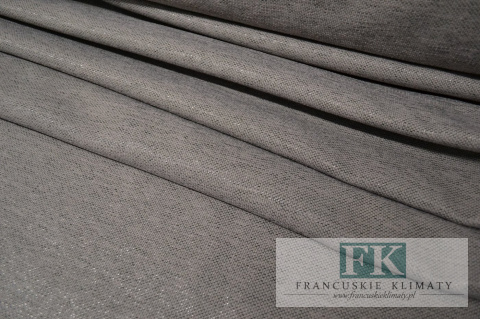 materiał TKANINA ZASŁONY obrusy WYSOKOŚĆ ok 280 SZARY-STALOWY