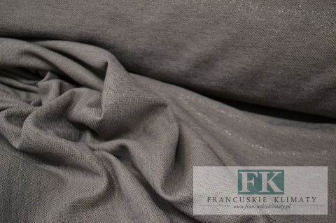 materiał TKANINA ZASŁONY obrusy WYSOKOŚĆ ok 280 SZARY-STALOWY