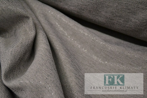 materiał TKANINA ZASŁONY obrusy WYSOKOŚĆ ok 280 SZARY-STALOWY