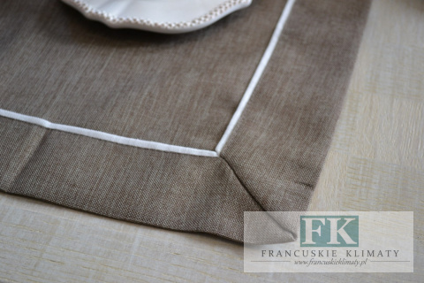 BIEŻNIK DEKORACYJNY 40X140 BRĄZ KLASYCZNY VINTAGE RETRO