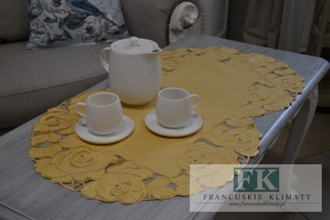 BIEŻNIK DEKORACYJNY HAFTOWANY 40X70 STYL PROWANSALSKI VINTAGE FRANCUSKI