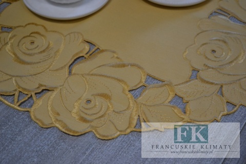 BIEŻNIK DEKORACYJNY HAFTOWANY 40X70 STYL PROWANSALSKI VINTAGE FRANCUSKI