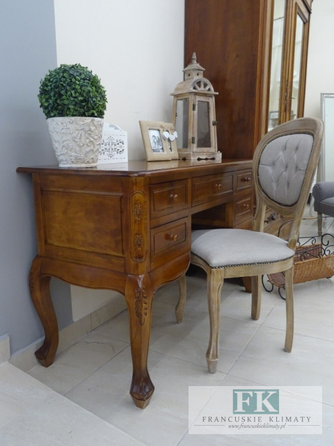 BIURKO LUDWIK 122 CM W STYLU VINTAGE PALISANDER BIURKO LUDWIK 122 CM W STYLU VINTAGE PALISANDER