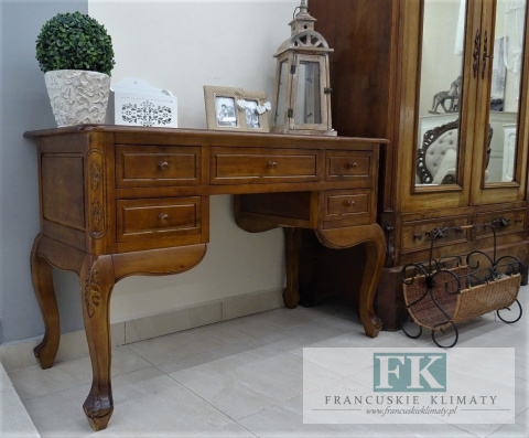 BIURKO LUDWIK 122 CM W STYLU VINTAGE PALISANDER BIURKO LUDWIK 122 CM W STYLU VINTAGE PALISANDER