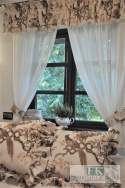 KPL LAMBREKIN , FIRANA Z WIĄZANIAMI SHABBY PROWANSJA VINTAGE