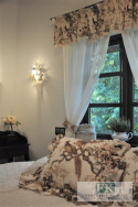 KPL LAMBREKIN , FIRANA Z WIĄZANIAMI SHABBY PROWANSJA VINTAGE