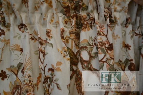 KPL LAMBREKIN , FIRANA Z WIĄZANIAMI SHABBY PROWANSJA VINTAGE