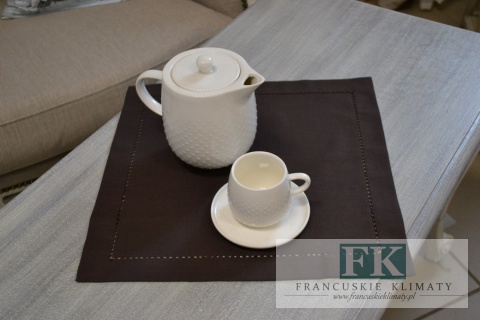 SERWETKA PODKŁADKA 35x35 BRĄZ KLASYCZNA RETRO VINTAGE