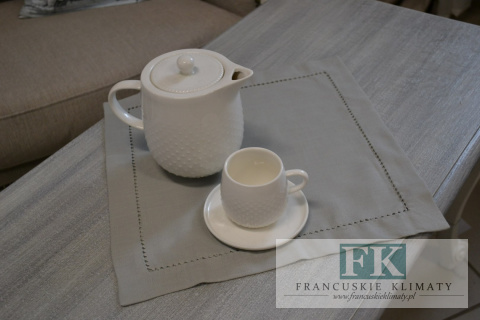 SERWETKA PODKŁADKA 35x35 SZARY BEŻ KLASYCZNA RETRO VINTAGE