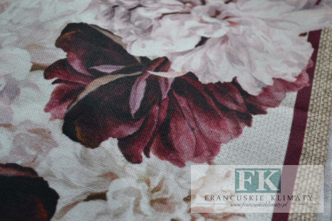 STYLOWY BIEŻNIK DEKORACYJNY KIWATY 40x140 PROWANSJA FRANCJA