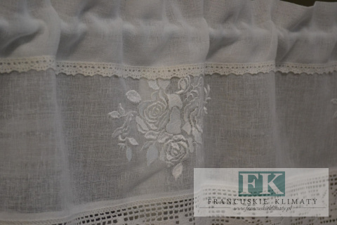 ZAZDROSTKA 30 CM KWIATY HAFT KORONKA NATURA LEN PROWANSJA SHABBY CHIC VINTAGE ZAZDROSTKA 30 CM KWIATY HAFT KORONKA NATURA LEN PROWANSJA SHABBY CHIC VINTAGE