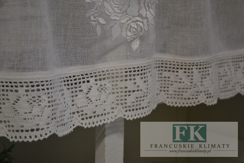 ZAZDROSTKA 30 CM KWIATY HAFT KORONKA NATURA LEN PROWANSJA SHABBY CHIC VINTAGE ZAZDROSTKA 30 CM KWIATY HAFT KORONKA NATURA LEN PROWANSJA SHABBY CHIC VINTAGE