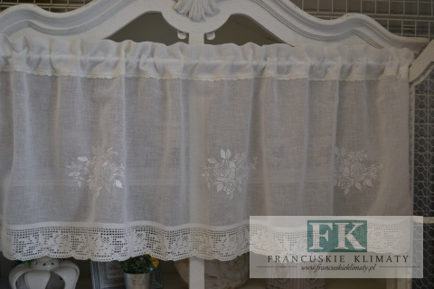 ZAZDROSTKA 50 CM KWIATY HAFT KORONKA NATURA LEN PROWANSJA SHABBY CHIC VINTAGE ZAZDROSTKA 50 CM KWIATY HAFT KORONKA NATURA LEN PROWANSJA SHABBY CHIC VINTAGE