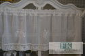 ZAZDROSTKA 50 CM KWIATY HAFT KORONKA NATURA LEN PROWANSJA SHABBY CHIC VINTAGE