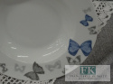 KOLEKCJA MOTYL TALERZ GŁĘBOKI śr. 22 CM styl francuski, shabby, vintage KOLEKCJA MOTYL TALERZ GŁĘBOKI śr. 22 CM styl francuski, shabby, vintage