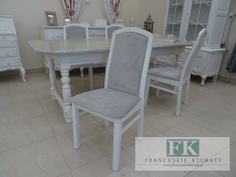 FRANCUSKI kpl. 4 KRZESEŁ białe PROWANSJA SHABBY