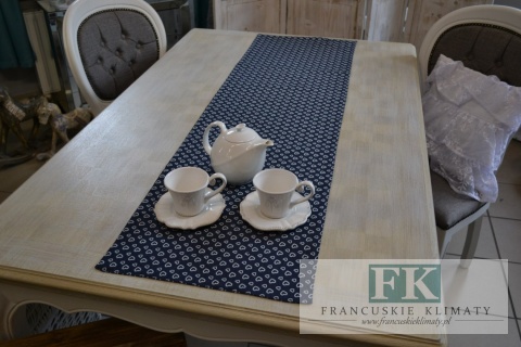 BIEŻNIK DEKORACYJNY 40x140 SERCA FRANCUSKI SIELANKA