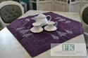 BIEŻNIK haftowany ŚWIĄTECZNY 85X85 FIOLET CHOINKI BIEŻNIK haftowany ŚWIĄTECZNY 85X85 FIOLET CHOINKI