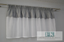 FIRANA 280/90 LAMBREKIN DWUWARSTWOWY SZARY BŁYSK BATYST BIEL GLAMOUR