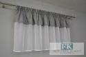 FIRANA 280/90 LAMBREKIN DWUWARSTWOWY SZARY BŁYSK BATYST BIEL GLAMOUR