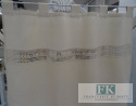Komplet 2 szt . ZASŁON BAWELNA + SZYDEŁKO / NICIANKA wys. 150 cm BOHO frędzle , koralki