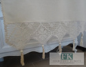 Komplet 2 szt . ZASŁON BAWELNA + SZYDEŁKO / NICIANKA wys. 150 cm BOHO frędzle , koralki