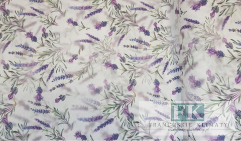 Materiał TKANINA LAWENDA , ZASŁONY obrusy szer 150